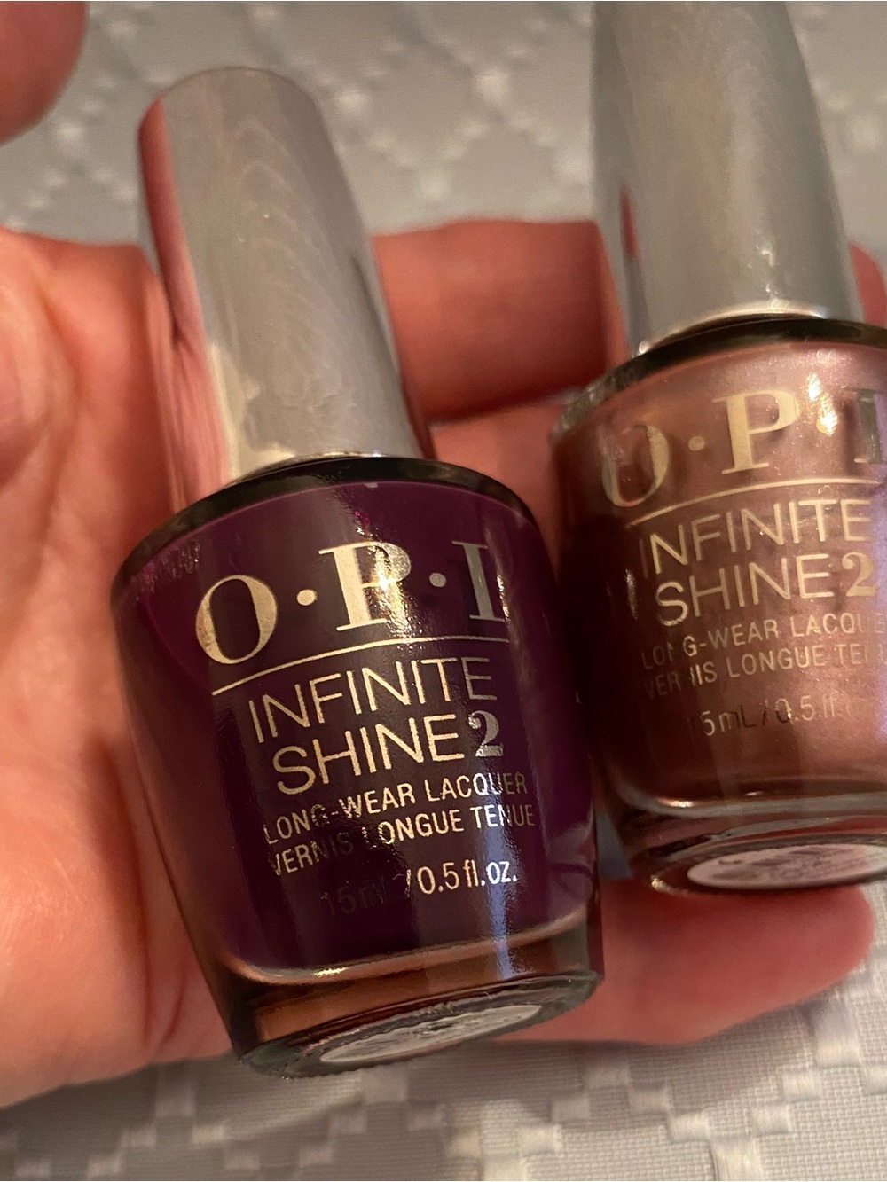 OPI Infinite Shine Long Wearing Nail Lacquer Polish X 2
